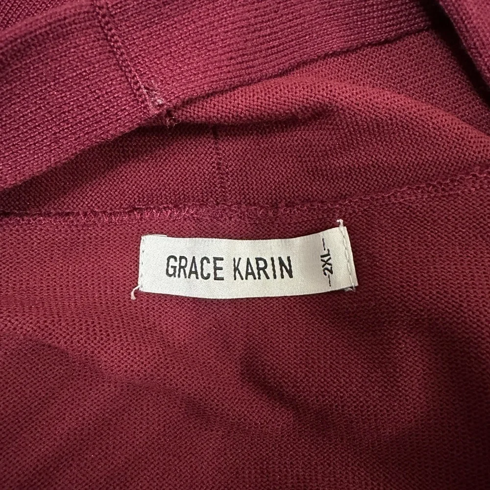 Grace Karin Color Block & Striped Sweater Cardigan Sz. 2XL - Picture 7 of 12